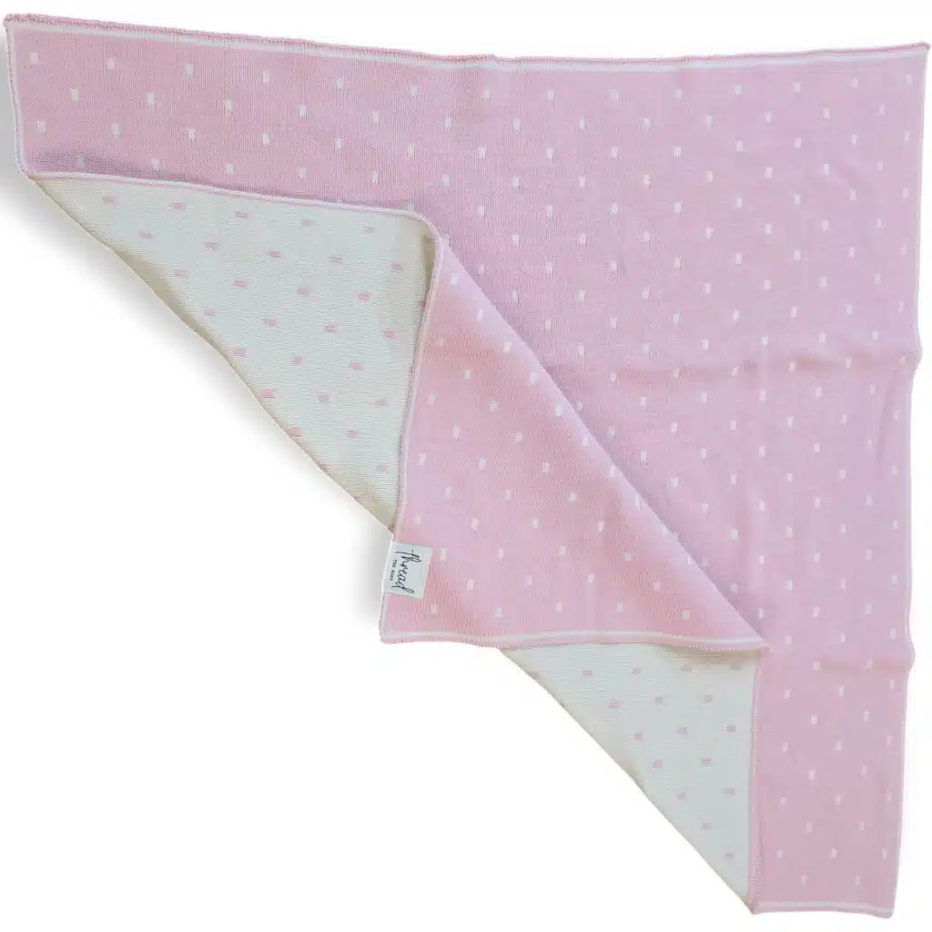 Preemie Blanket - Baby Pink Spots
