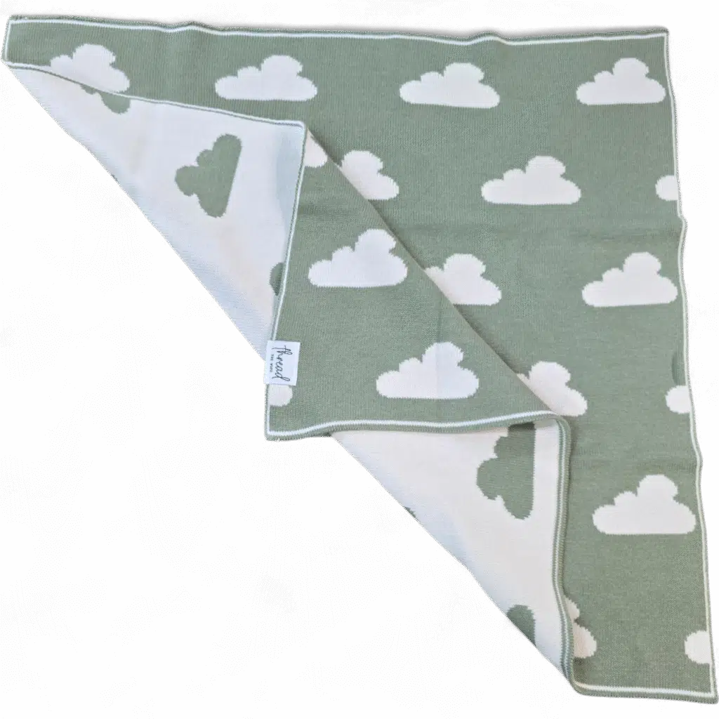 Preemie Blanket - Sage Cloud