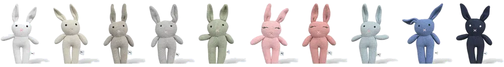 The Knitted Bunny in 10 colors - FREE Gift With Purchase